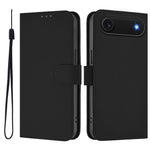 皮膚觸感純色皮革手機殼附掛繩，適用於iPhone Air、iPhone 16 Pro Max