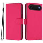 皮膚觸感純色皮革手機殼附掛繩，適用於iPhone Air、iPhone 16 Pro Max