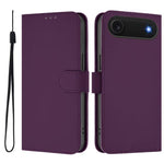 皮膚觸感純色皮革手機殼附掛繩，適用於iPhone Air、iPhone 16 Pro Max