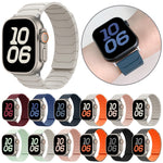 磁吸矽膠錶帶，適用 Apple Watch 46mm / 49mm / 45mm / 44mm，適用 Apple Watch 42mm / 41mm / 40mm / 38mm