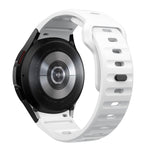 波浪紋反扣矽膠錶帶，適用於 Samsung Galaxy Watch 7 / 6 / 5 / 4