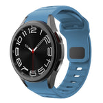 波浪紋反扣矽膠錶帶，適用於 Samsung Galaxy Watch 7 / 6 / 5 / 4