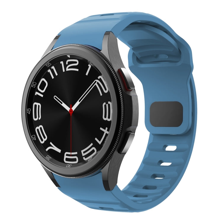 波浪紋反扣矽膠錶帶，適用於 Samsung Galaxy Watch 7 / 6 / 5 / 4