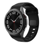 波浪紋反扣矽膠錶帶，適用於 Samsung Galaxy Watch 7 / 6 / 5 / 4