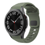 波浪紋反扣矽膠錶帶，適用於 Samsung Galaxy Watch 7 / 6 / 5 / 4