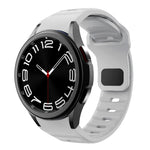 波浪紋反扣矽膠錶帶，適用於 Samsung Galaxy Watch 7 / 6 / 5 / 4