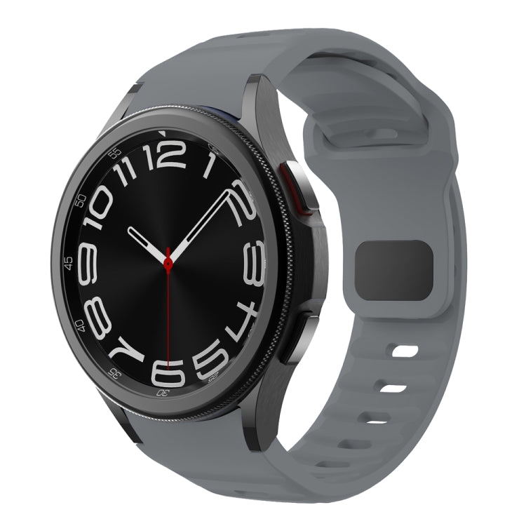 波浪紋反扣矽膠錶帶，適用於 Samsung Galaxy Watch 7 / 6 / 5 / 4