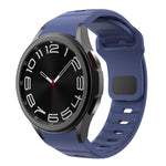 波浪紋反扣矽膠錶帶，適用於 Samsung Galaxy Watch 7 / 6 / 5 / 4