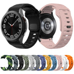 波浪紋反扣矽膠錶帶，適用於 Samsung Galaxy Watch 7 / 6 / 5 / 4