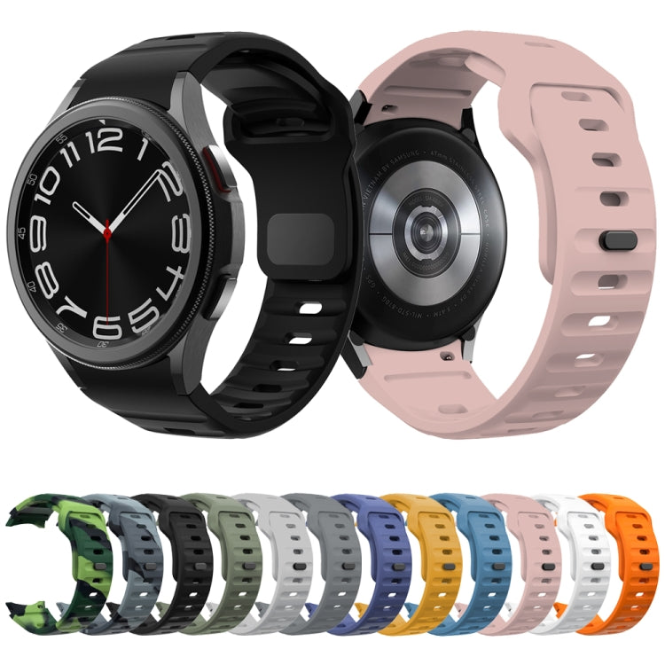 波浪紋反扣矽膠錶帶，適用於 Samsung Galaxy Watch 7 / 6 / 5 / 4
