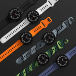 波浪紋反扣矽膠錶帶，適用於 Samsung Galaxy Watch 7 / 6 / 5 / 4