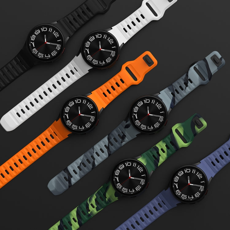 波浪紋反扣矽膠錶帶，適用於 Samsung Galaxy Watch 7 / 6 / 5 / 4