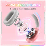 ONIKUMA X33 頭戴式 RGB 燈電競遊戲耳機，線長：2m，X33