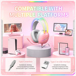 ONIKUMA X33 頭戴式 RGB 燈電競遊戲耳機，線長：2m，X33