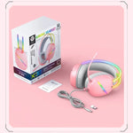 ONIKUMA X33 頭戴式 RGB 燈電競遊戲耳機，線長：2m，X33