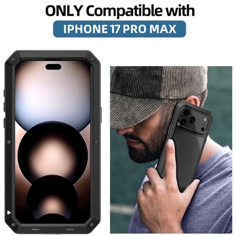 RedPepper三重防護金屬手機殼，適用於iPhone 17 Pro Max、iPhone 17 Pro、iPhone 17、iPhone Air、iPhone 16 Pro Max、iPhone 16 Pro、iPhone 16 Plus、iPhone 16