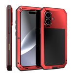 RedPepper三重防護金屬手機殼，適用於iPhone 17 Pro Max、iPhone 17 Pro、iPhone 17、iPhone Air、iPhone 16 Pro Max、iPhone 16 Pro、iPhone 16 Plus、iPhone 16