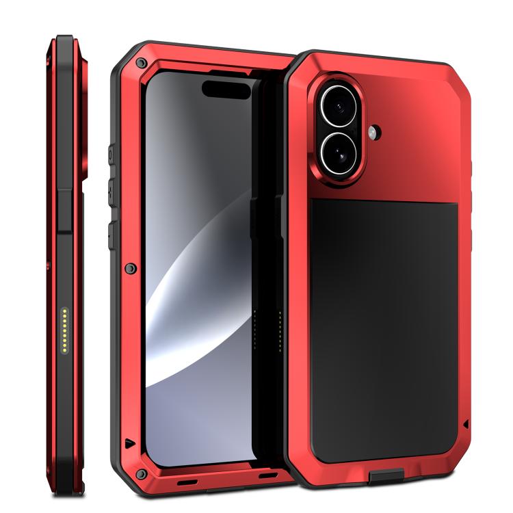 RedPepper三重防護金屬手機殼，適用於iPhone 17 Pro Max、iPhone 17 Pro、iPhone 17、iPhone Air、iPhone 16 Pro Max、iPhone 16 Pro、iPhone 16 Plus、iPhone 16
