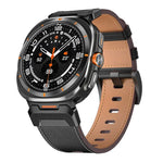 機械風格皮革錶帶，適用於 Samsung Galaxy Watch Ultra 47mm / Ultra 2025