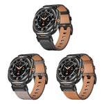 機械風格皮革錶帶，適用於 Samsung Galaxy Watch Ultra 47mm / Ultra 2025