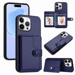 按鈕卡包RFID防盜手機殼，適用於iPhone 17 Pro Max、iPhone 17 Pro、iPhone 17、iPhone Air、iPhone 16 Pro Max、iPhone 16 Pro、iPhone 16 Plus、iPhone 16
