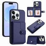 按鈕卡包RFID防盜手機殼，適用於iPhone 17 Pro Max、iPhone 17 Pro、iPhone 17、iPhone Air、iPhone 16 Pro Max、iPhone 16 Pro、iPhone 16 Plus、iPhone 16