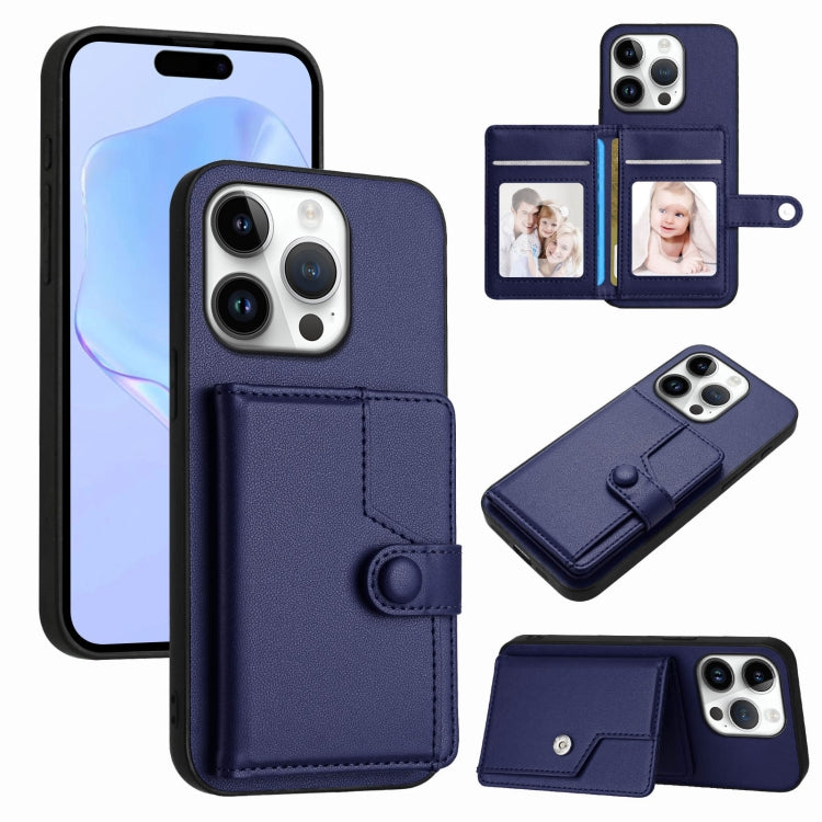 按鈕卡包RFID防盜手機殼，適用於iPhone 17 Pro Max、iPhone 17 Pro、iPhone 17、iPhone Air、iPhone 16 Pro Max、iPhone 16 Pro、iPhone 16 Plus、iPhone 16