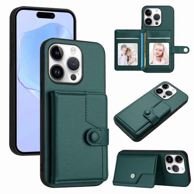 按鈕卡包RFID防盜手機殼，適用於iPhone 17 Pro Max、iPhone 17 Pro、iPhone 17、iPhone Air、iPhone 16 Pro Max、iPhone 16 Pro、iPhone 16 Plus、iPhone 16