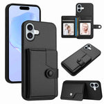 按鈕卡包RFID防盜手機殼，適用於iPhone 17 Pro Max、iPhone 17 Pro、iPhone 17、iPhone Air、iPhone 16 Pro Max、iPhone 16 Pro、iPhone 16 Plus、iPhone 16