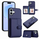 按鈕卡包RFID防盜手機殼，適用於iPhone 17 Pro Max、iPhone 17 Pro、iPhone 17、iPhone Air、iPhone 16 Pro Max、iPhone 16 Pro、iPhone 16 Plus、iPhone 16