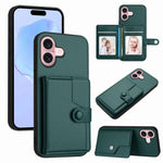 按鈕卡包RFID防盜手機殼，適用於iPhone 17 Pro Max、iPhone 17 Pro、iPhone 17、iPhone Air、iPhone 16 Pro Max、iPhone 16 Pro、iPhone 16 Plus、iPhone 16