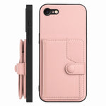按鈕卡包RFID防盜手機殼，適用於iPhone SE 2022 / 2020、iPhone 13 Pro Max、iPhone 13 Pro、iPhone 13、iPhone 13 mini、iPhone 12、iPhone 12 Pro Max、iPhone 12 Pro