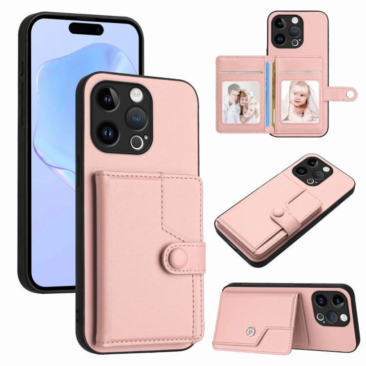 按鈕卡包RFID防盜手機殼，適用於iPhone SE 2022 / 2020、iPhone 13 Pro Max、iPhone 13 Pro、iPhone 13、iPhone 13 mini、iPhone 12、iPhone 12 Pro Max、iPhone 12 Pro