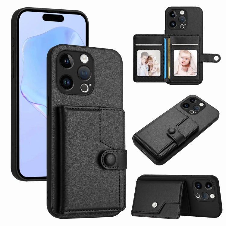 按鈕卡包RFID防盜手機殼，適用於iPhone SE 2022 / 2020、iPhone 13 Pro Max、iPhone 13 Pro、iPhone 13、iPhone 13 mini、iPhone 12、iPhone 12 Pro Max、iPhone 12 Pro