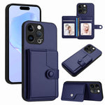 按鈕卡包RFID防盜手機殼，適用於iPhone SE 2022 / 2020、iPhone 13 Pro Max、iPhone 13 Pro、iPhone 13、iPhone 13 mini、iPhone 12、iPhone 12 Pro Max、iPhone 12 Pro