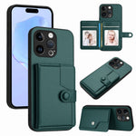 按鈕卡包RFID防盜手機殼，適用於iPhone SE 2022 / 2020、iPhone 13 Pro Max、iPhone 13 Pro、iPhone 13、iPhone 13 mini、iPhone 12、iPhone 12 Pro Max、iPhone 12 Pro