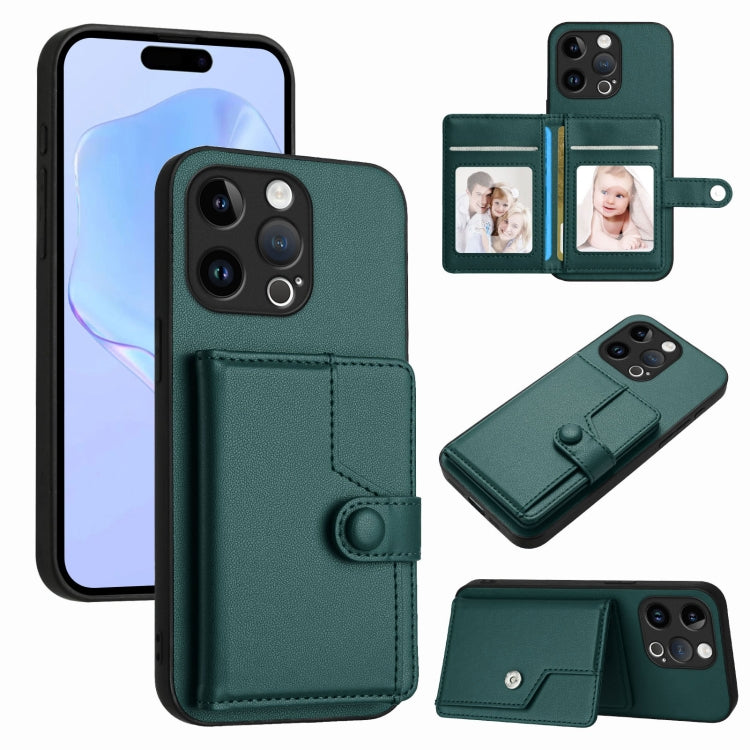 按鈕卡包RFID防盜手機殼，適用於iPhone SE 2022 / 2020、iPhone 13 Pro Max、iPhone 13 Pro、iPhone 13、iPhone 13 mini、iPhone 12、iPhone 12 Pro Max、iPhone 12 Pro