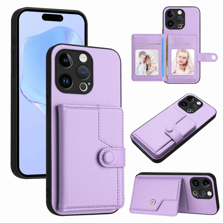 按鈕卡包RFID防盜手機殼，適用於iPhone SE 2022 / 2020、iPhone 13 Pro Max、iPhone 13 Pro、iPhone 13、iPhone 13 mini、iPhone 12、iPhone 12 Pro Max、iPhone 12 Pro
