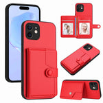 按鈕卡包RFID防盜手機殼，適用於iPhone SE 2022 / 2020、iPhone 13 Pro Max、iPhone 13 Pro、iPhone 13、iPhone 13 mini、iPhone 12、iPhone 12 Pro Max、iPhone 12 Pro