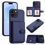 按鈕卡包RFID防盜手機殼，適用於iPhone SE 2022 / 2020、iPhone 13 Pro Max、iPhone 13 Pro、iPhone 13、iPhone 13 mini、iPhone 12、iPhone 12 Pro Max、iPhone 12 Pro