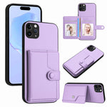 按鈕卡包RFID防盜手機殼，適用於iPhone 12 mini、iPhone 11 Pro Max、iPhone 11、iPhone 11 Pro、iPhone XS / X、iPhone XR、iPhone XS Max、iPhone 8 Plus / 7 Plus