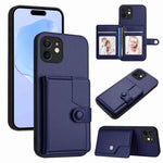 按鈕卡包RFID防盜手機殼，適用於iPhone 12 mini、iPhone 11 Pro Max、iPhone 11、iPhone 11 Pro、iPhone XS / X、iPhone XR、iPhone XS Max、iPhone 8 Plus / 7 Plus