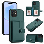 按鈕卡包RFID防盜手機殼，適用於iPhone 12 mini、iPhone 11 Pro Max、iPhone 11、iPhone 11 Pro、iPhone XS / X、iPhone XR、iPhone XS Max、iPhone 8 Plus / 7 Plus