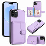 按鈕卡包RFID防盜手機殼，適用於iPhone 12 mini、iPhone 11 Pro Max、iPhone 11、iPhone 11 Pro、iPhone XS / X、iPhone XR、iPhone XS Max、iPhone 8 Plus / 7 Plus