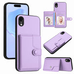 按鈕卡包RFID防盜手機殼，適用於iPhone 12 mini、iPhone 11 Pro Max、iPhone 11、iPhone 11 Pro、iPhone XS / X、iPhone XR、iPhone XS Max、iPhone 8 Plus / 7 Plus
