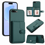 按鈕卡包RFID防盜手機殼，適用於iPhone 12 mini、iPhone 11 Pro Max、iPhone 11、iPhone 11 Pro、iPhone XS / X、iPhone XR、iPhone XS Max、iPhone 8 Plus / 7 Plus