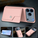 按鈕卡包RFID防盜手機殼，適用於iPhone 17 Pro Max、iPhone 17 Pro、iPhone 17、iPhone Air、iPhone 16 Pro Max、iPhone 16 Pro、iPhone 16 Plus、iPhone 16