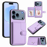 按鈕卡包RFID防盜手機殼，適用於iPhone 17 Pro Max、iPhone 17 Pro、iPhone 17、iPhone Air、iPhone 16 Pro Max、iPhone 16 Pro、iPhone 16 Plus、iPhone 16