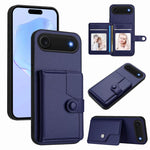 按鈕卡包RFID防盜手機殼，適用於iPhone 17 Pro Max、iPhone 17 Pro、iPhone 17、iPhone Air、iPhone 16 Pro Max、iPhone 16 Pro、iPhone 16 Plus、iPhone 16