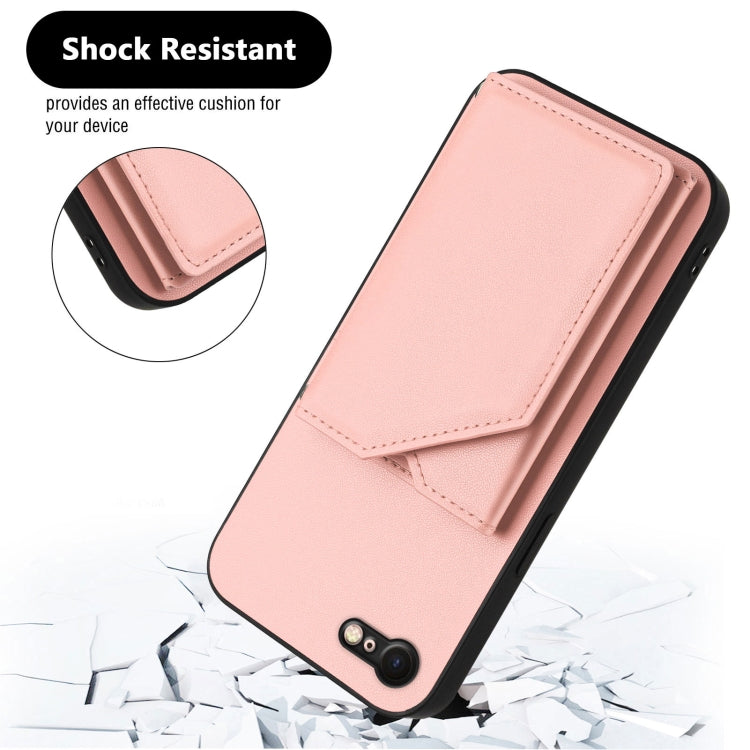 皮膚觸感四卡槽手機殼附手腕帶，適用於 iPhone 7 / 8 / SE 2020 2022、iPhone 13 Pro Max、iPhone 13 Pro、iPhone 13、iPhone 13 mini、iPhone 12、iPhone 12 Pro Max、iPhone 12 Pro